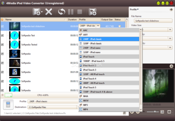 4Media iPod Video Converter screenshot 2