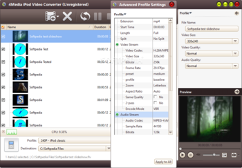 4Media iPod Video Converter screenshot 4