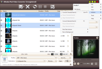 4Media iPod Video Converter screenshot 5