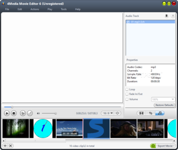 4Media Movie Editor screenshot 6