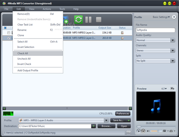 4Media MP3 Converter screenshot 2