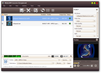 4Media MP4 Converter screenshot