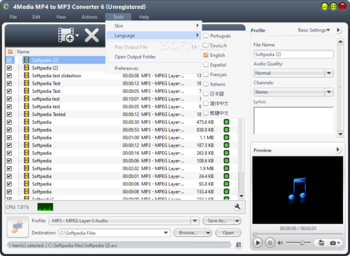 4Media MP4 to MP3 Converter screenshot 5