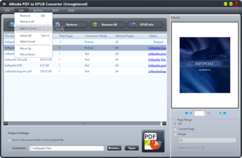4Media PDF to EPUB Converter screenshot 4