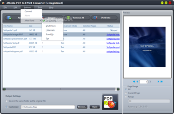 4Media PDF to EPUB Converter screenshot 5