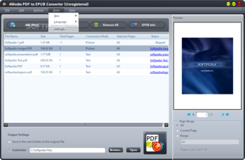 4Media PDF to EPUB Converter screenshot 6