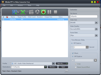 4Media PPT to Video Converter Free screenshot