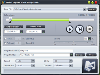 4Media Ringtone Maker screenshot