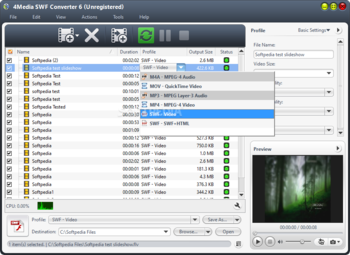 4Media SWF Converter screenshot 2