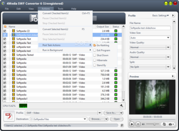 4Media SWF Converter screenshot 3