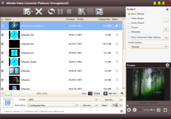 4Media Video Converter Platinum screenshot 3