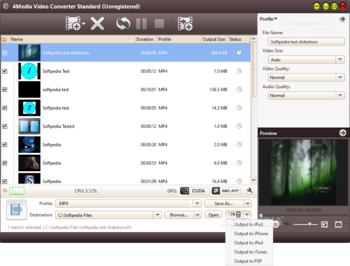 4Media Video Converter Standard screenshot 7