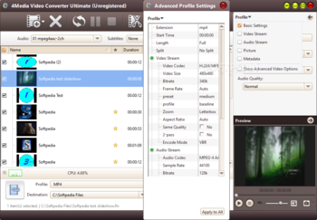 4Media Video Converter Ultimate screenshot 3