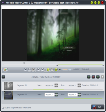 4Media Video Cutter screenshot