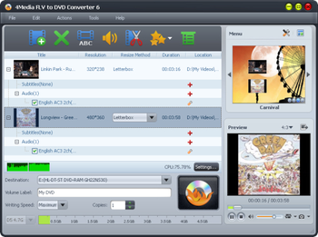 4Media YouTube to DVD Converter screenshot