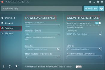 4Media YouTube Video Converter screenshot 3