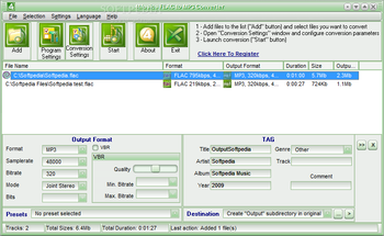 4Musics FLAC to MP3 Converter screenshot