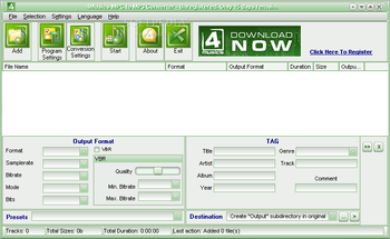 4Musics MPC to MP3 Converter screenshot