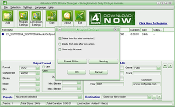 4Musics OGG Bitrate Changer screenshot 2