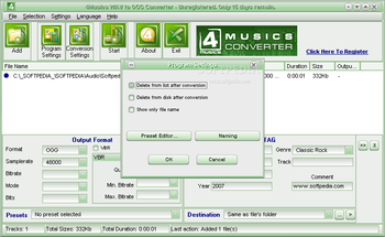 4Musics WAV to OGG Converter screenshot 2