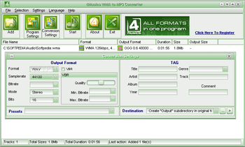 4Musics WMA to MP3 Converter screenshot 2