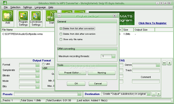 4Musics WMA to MP3 Converter screenshot 3