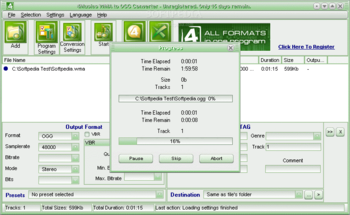 4Musics WMA to OGG Converter screenshot 2