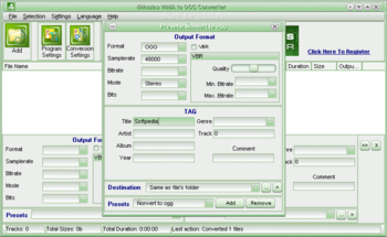 4Musics WMA to OGG Converter screenshot 3