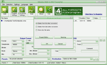 4Musics WMA to WAV Converter screenshot 2