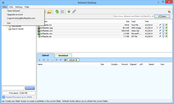 4shared Desktop screenshot 2