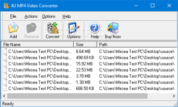 4U MP4 Video Converter screenshot