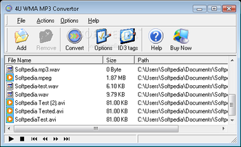4U WMA MP3 Converter screenshot