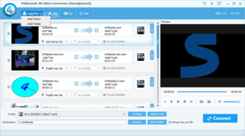 4Videosoft 4K Video Converter screenshot