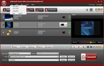 4Videosoft Archos Video Converter screenshot 2