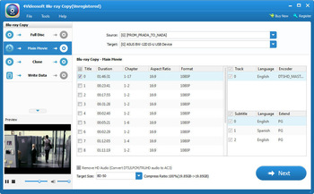4Videosoft Blu-Ray Copy screenshot