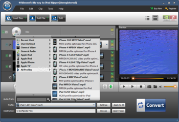 4Videosoft Blu-ray to iPad Ripper screenshot 2
