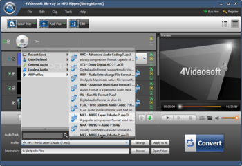 4Videosoft Blu-ray to MP3 Ripper screenshot 2