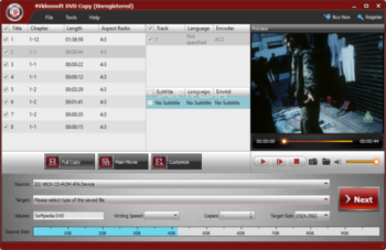 4Videosoft DVD Copy screenshot