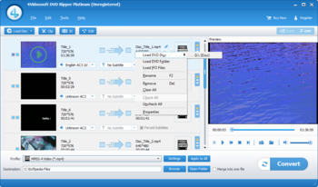 4Videosoft DVD Ripper Platinum screenshot