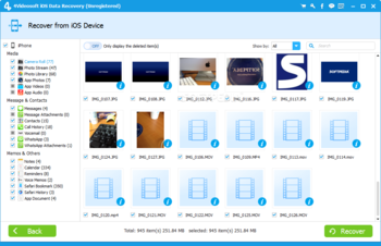 4Videosoft iOS Data Recovery screenshot 4