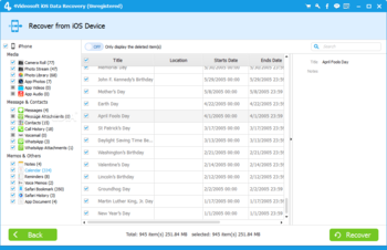 4Videosoft iOS Data Recovery screenshot 8