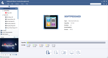 4Videosoft iPhone Transfer screenshot