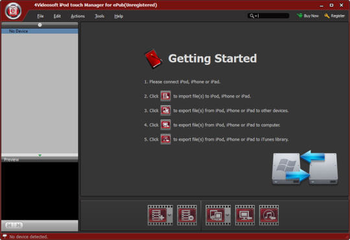 4Videosoft iPod Touch Manager For ePub screenshot