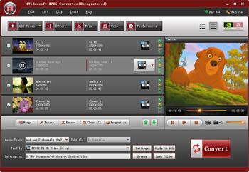 4Videosoft MPEG Converter screenshot