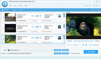 4Videosoft MTS Converter screenshot