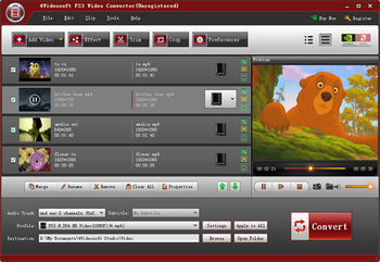 4Videosoft PS3 Video Converter screenshot