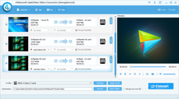 4Videosoft QuickTime Video Converter screenshot