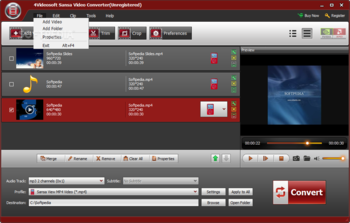 4Videosoft Sansa Video Converter screenshot 2