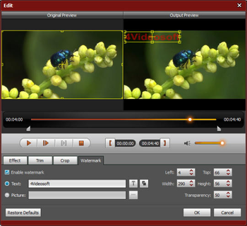 4Videosoft TOD Converter screenshot 5