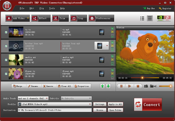 4Videosoft TRP Video Converter screenshot